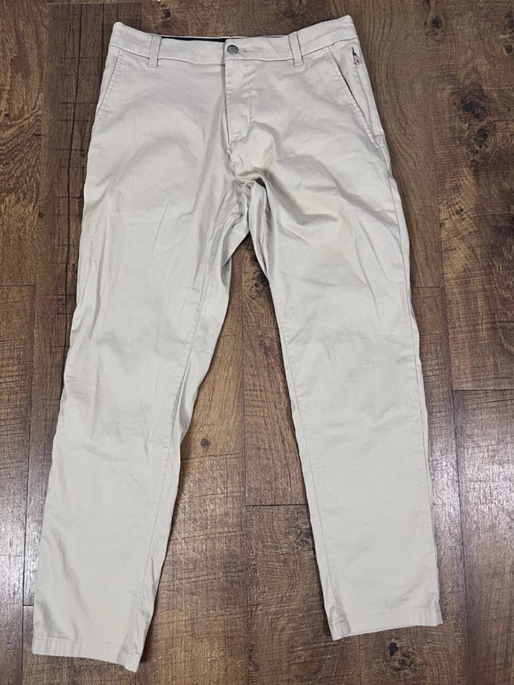 Birddogs Pants Mens 30x28 Khaki Tech Performance Golf No Liner Chino Casual